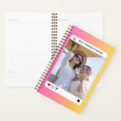 写真カスタム文字インスタモダンラムピンク プランナー手帳 (ディスプレー)