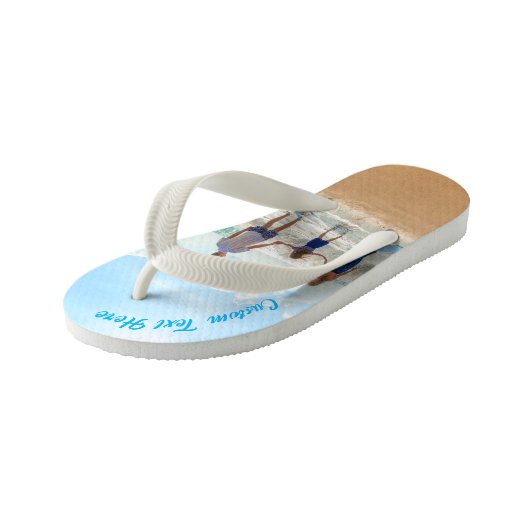 写真カスタム文字キッドのビーチサンダル写真 キッズビーチサンダル (アングル)