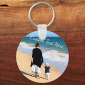 写真カスタム文字キーチェーンギフトあなたの写真ママ キーホルダー (正面)