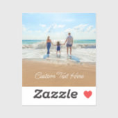 写真カスタム文字シールあなたの写真デザイン シール (シート)