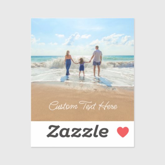 写真カスタム文字シールあなたの写真デザイン シール (シート)