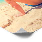 写真カスタム文字ポスターお気に入りの写真 ポスター (角)