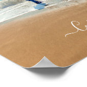 写真カスタム文字ポスターお気に入りの写真 ポスター (角)