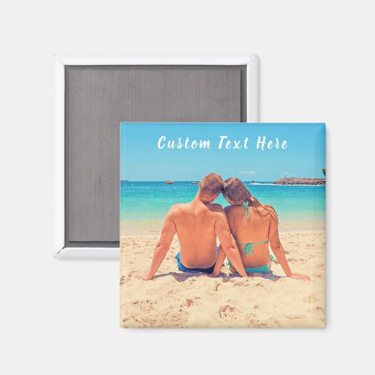 写真カスタム文字マグネットあなたの写真お気に入りの愛 マグネット (正面/裏面)