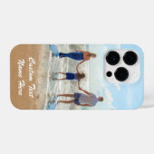 写真カスタム文字iPhoneケースあなたの写真ギフト iPhoneケース (裏面横)