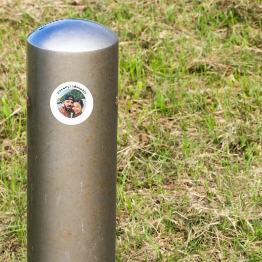 写真カスタム旅行ハッシュタグインフルエンサーのブロガー ラウンドシール