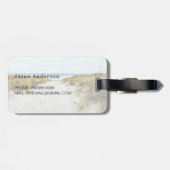 写真カスタム旅行休暇 ラゲッジタグ (裏面横)