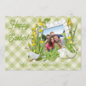 写真カスタム枠ハッピーイースター挨拶 シーズンカード (正面)