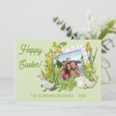 写真カスタム枠ハッピーイースター挨拶 シーズンカード (スタンド正面)