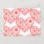 写真カスタム母バレンタインデー ポストカード (裏面)