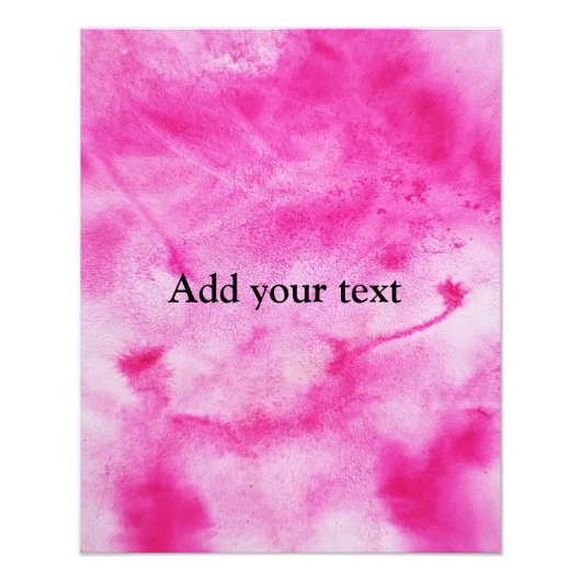 写真カスタム水カラー抽象芸術文字の追加 フォトプリント            (正面)