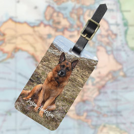 写真カスタム犬ペット ラゲッジタグ