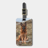 写真カスタム犬ペット ラゲッジタグ (正面縦)