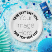 写真カスタム独自のハロウィーン紙を作成 ペーパープレート (パーティー)