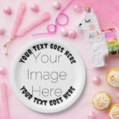 写真カスタム独自のハロウィーン紙を作成 ペーパープレート (パーティー)