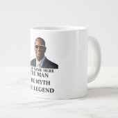 写真カスタム男の名前の神話の伝説 ジャンボコーヒーマグカップ (正面右)