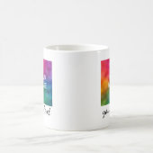 写真カスタム画像の書道の文字または名前 コーヒーマグカップ (中央)