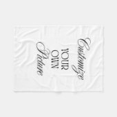 写真カスタム画像の毛布 フリースブランケット (正面(横))