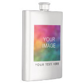 写真カスタム画像またはロモダンゴテンプレートのアップロード フラスク (右)