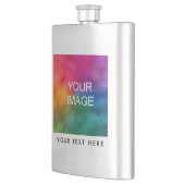 写真カスタム画像またはロモダンゴテンプレートのアップロード フラスク (左)