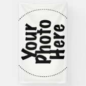 写真カスタム画像パーティーバナー 横断幕 (縦)