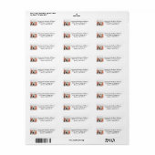 写真カスタム画像写真差出人住所 ラベル (フルシート)