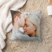 写真カスタム白大理石 クッション (ブランケット)