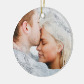 写真カスタム白大理石 セラミックオーナメント (左)