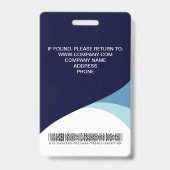 写真カスタム社員企業の名札バッジ バッジ (裏面)