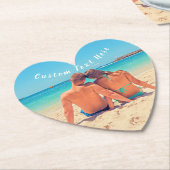 写真カスタム紙コースターと文字名 ペーパーコースター (アングル)