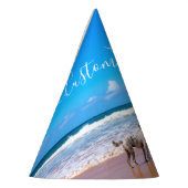 写真カスタム紙パーティー帽子(文字名) パーティーハット (左)