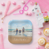 写真カスタム紙プレートあなたの写真と文字 ペーパープレート (パーティー)