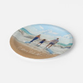 写真カスタム紙プレートあなたの写真と文字 ペーパープレート (アングル)