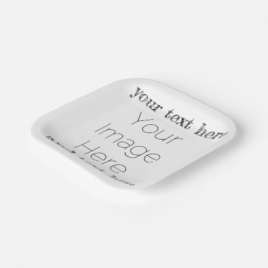 写真カスタム紙プレート独自のパーティーを作成 ペーパープレート (傾斜あり)