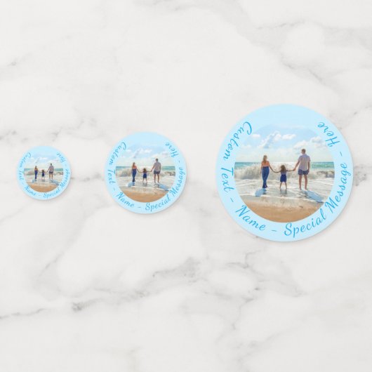 写真カスタム紙吹雪とカスタム文字 コンフェッティ (正面)