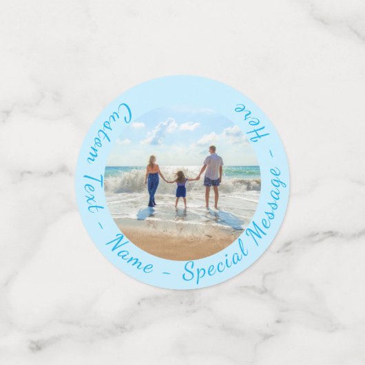 写真カスタム紙吹雪とカスタム文字 コンフェッティ (スモール正面)