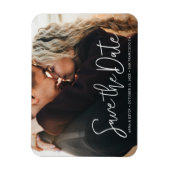 写真カスタム結婚式の日付の保存 マグネット (縦)