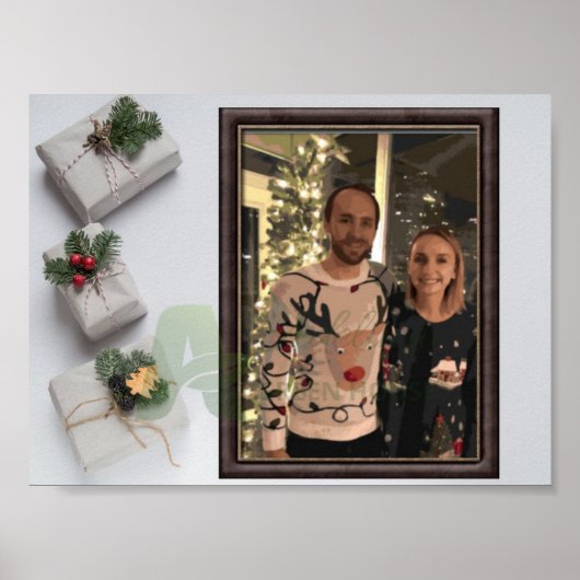 写真カスタム絵を描の番号による ポスター (正面)