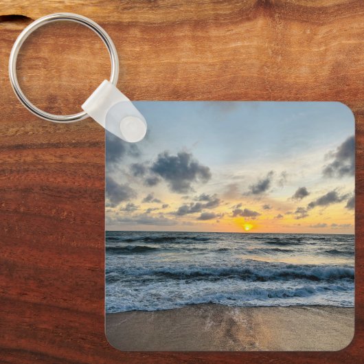 写真カスタム自分の写真の贈り物を彼に追加 キーホルダー (正面)