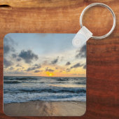 写真カスタム自分の写真の贈り物を彼に追加 キーホルダー (裏面)