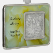 写真カスタム記念オーナメント |思い出を愛して シルバープレートフレームオーナメント (右)