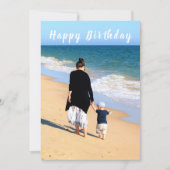 写真カスタム誕生日カードあなたの写真と文字 (正面)