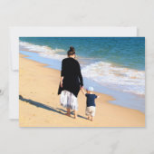 写真カスタム誕生日カードあなたの写真と文字 (裏面)