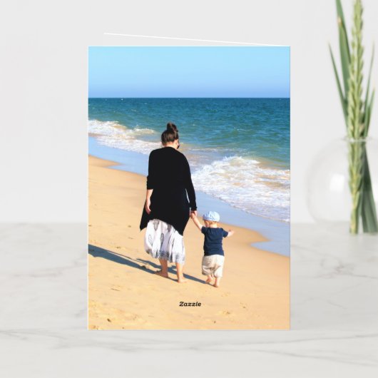 写真カスタム誕生日カードあなたの写真と文字 箔グリーティングカード (裏面)