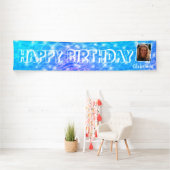 写真カスタム誕生日プールパーティープール水リップル 横断幕 (インサイチュ)