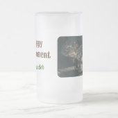 写真カスタム軍隊退職金 フロストグラスビールジョッキ (中央)