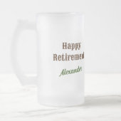 写真カスタム軍隊退職金 フロストグラスビールジョッキ (左)