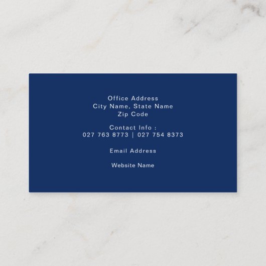 写真カスタム選挙キャンペーン名刺 名刺 (裏面)