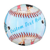 写真カスタム野球ギフト(文字名) 野球ボール (正面)