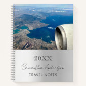 写真カスタム銀旅行 ノートブック (正面)
